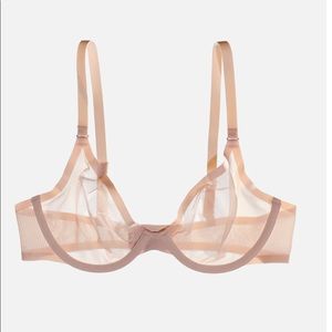 Cuup The Plunge bra in Blush, 30D